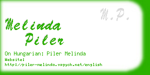 melinda piler business card